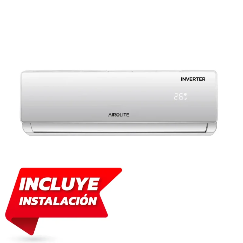 Equipo Airolite 9000 BTU Inverter con instalación básica en Climaair